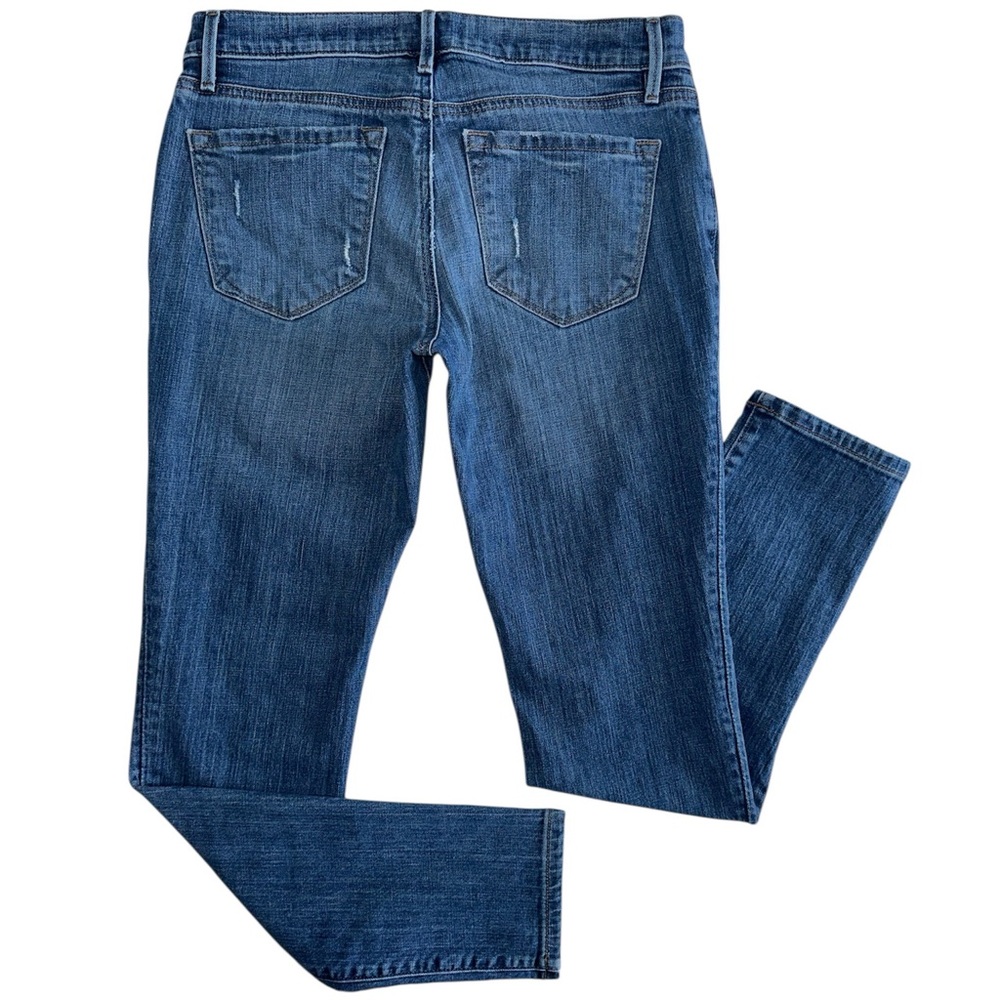 Ann Taylor Loft Women’s Dark Wash Denim Relaxed Fit Skinny Jean Size 26/2 - Picture 5 of 12